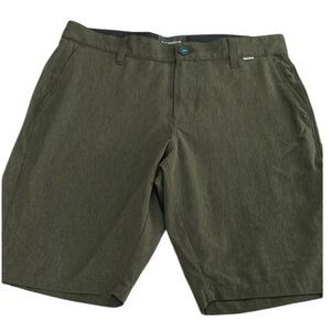 Linksoul Men's Boardwalker Hybrid Stretch 
Olive Green Men's Shorts 32